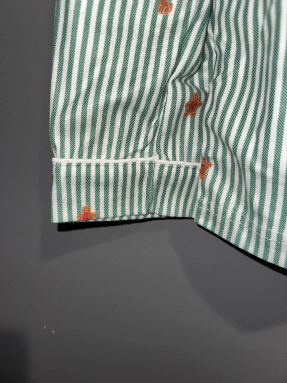 Wondershop Mint Green & White Striped Pajama Set with Orange Star Print